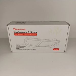 Homerunpet Pet Fountain Filters‎ for Wireless Pumps Cat White Open Box